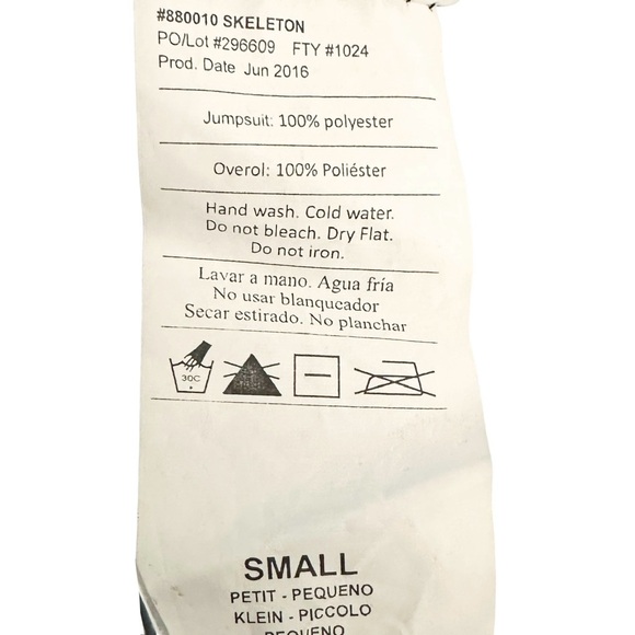 🎃 Rubie’s Costume S Skeleton Black - Picture 9 of 10